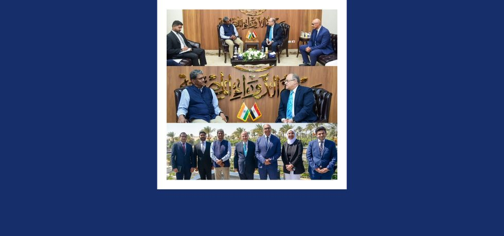 Ambassador met the Chairman of Egyptian Drug Authority Dr. Ali El- Ghamrawi